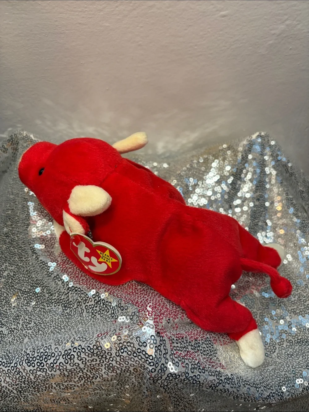 NWT Ty Snort the Bull Beanie Baby!